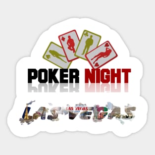 poker night in las vegas Sticker